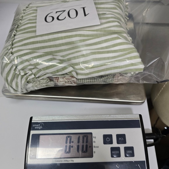 Tuckernuck Sage Green Striped Tiered Fringe Mini Dress Womens Medium Cotton M - Picture 9 of 10